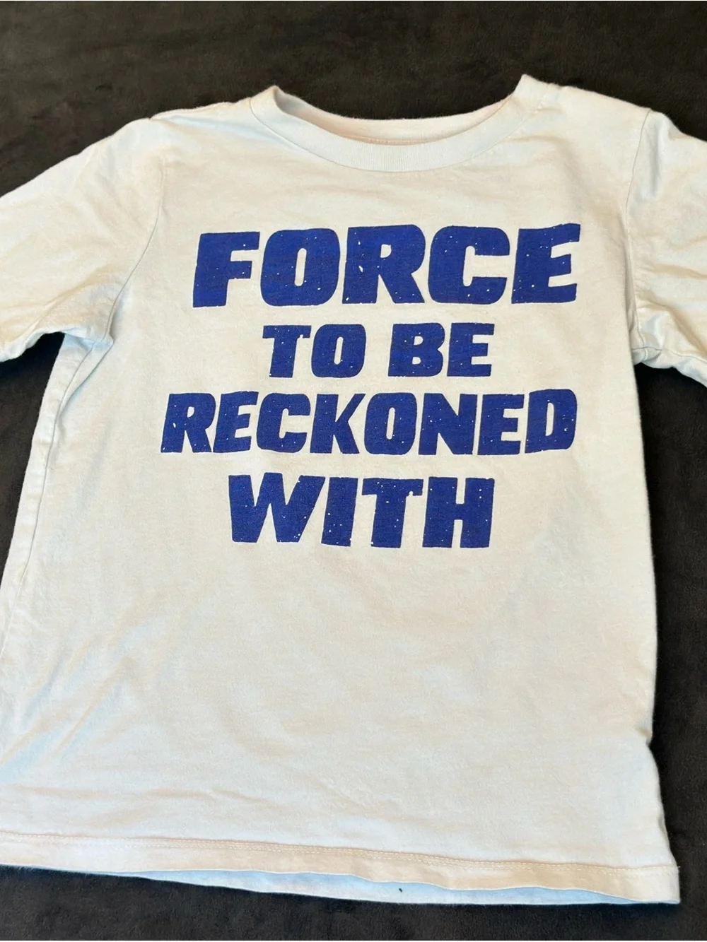 The Children's Place Light Blue Tee with Blue Graphic Text